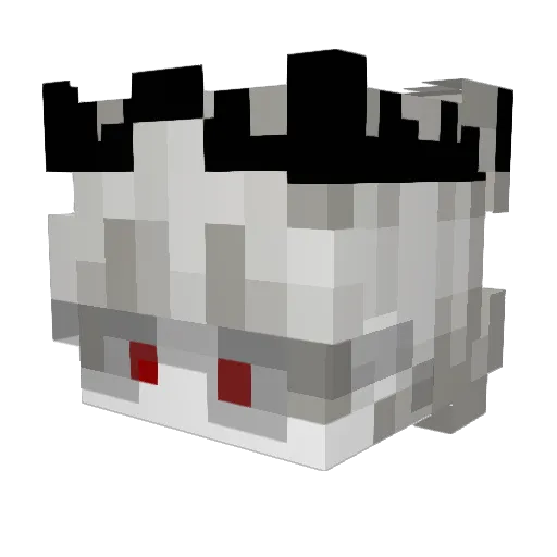 Zynxar Minecraft avatar head, 3D render