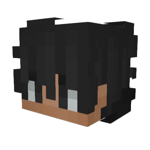 Zyny Minecraft avatar head, 3D render