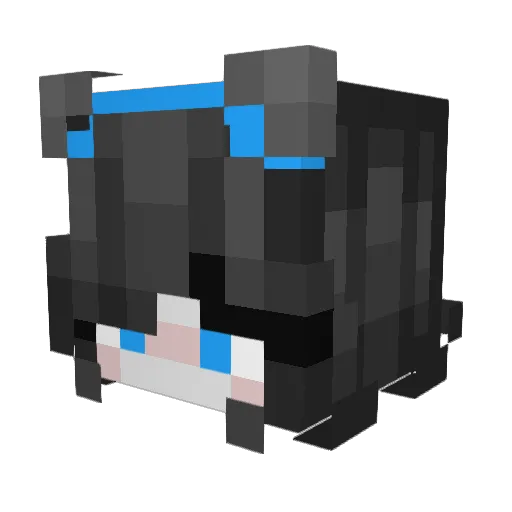 ZyoC_ Minecraft avatar head, 3D render