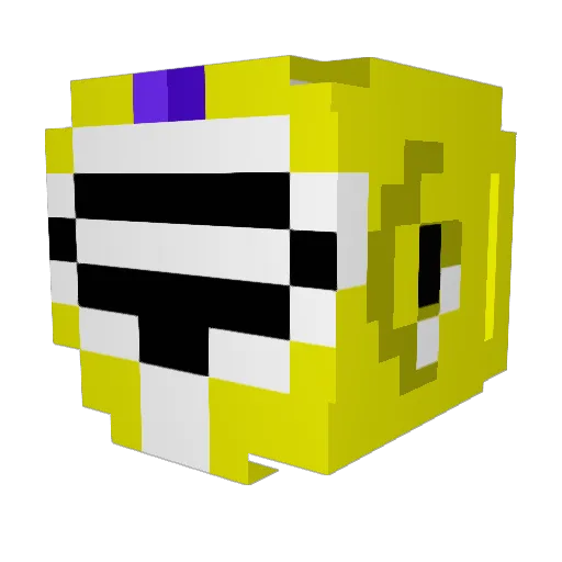 Zyoxa Minecraft avatar head, 3D render