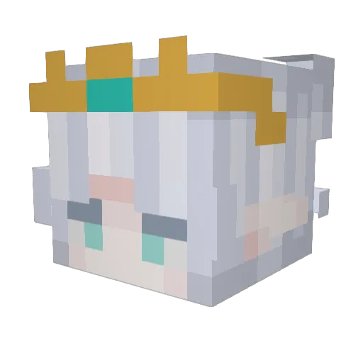 ZyperDash Minecraft avatar head, 3D render