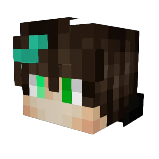 Zyphor_2k Minecraft avatar head, 3D render
