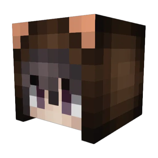 Zyphrix Minecraft avatar head, 3D render
