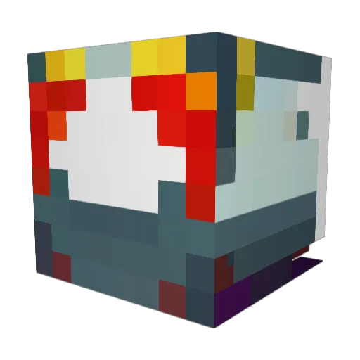Zypnet Minecraft avatar head, 3D render