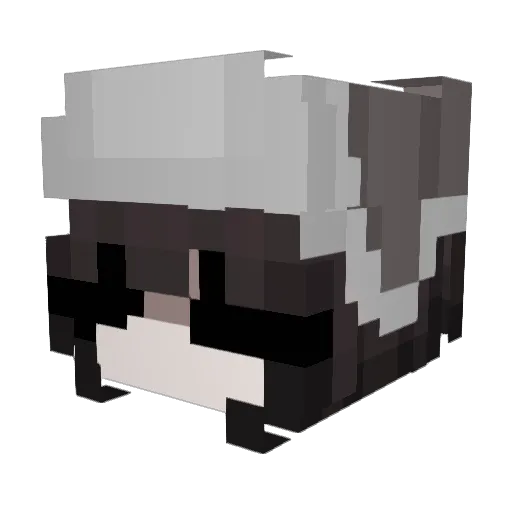 Zyptos Minecraft avatar head, 3D render