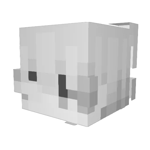 Zyqet Minecraft avatar head, 3D render