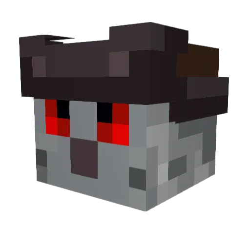 Zyr0py Minecraft avatar head, 3D render