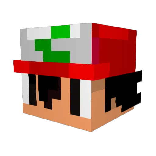 Zyr3x_ Minecraft avatar head, 3D render