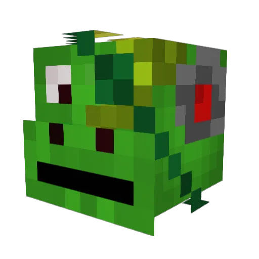 Zyrex6 Minecraft avatar head, 3D render
