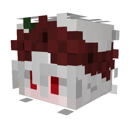 Zyrex_x Minecraft avatar head, 3D render