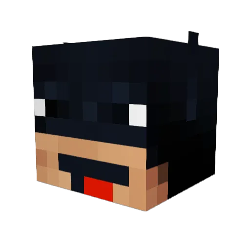 Zyritex21 Minecraft avatar head, 3D render