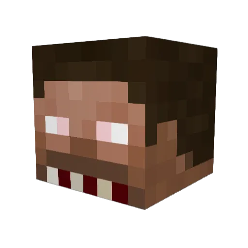 Zyro221 Minecraft avatar head, 3D render