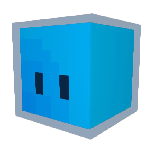Zyrosy Minecraft avatar head, 3D render