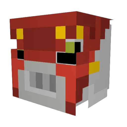 Zyrotech Minecraft avatar head, 3D render
