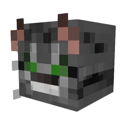 Zyroto Minecraft avatar head, 3D render