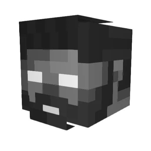 Zyrotot Minecraft avatar head, 3D render