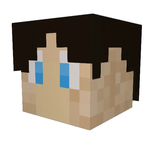 Zyrxes Minecraft avatar head, 3D render