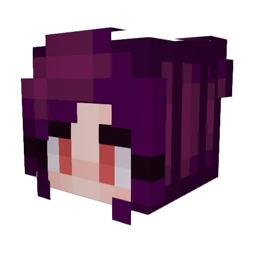 Zythia_Sakura Minecraft avatar head, 3D render