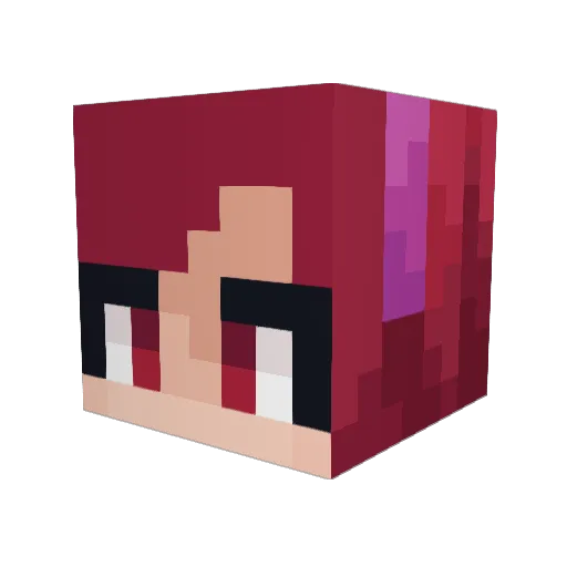 Zythory Minecraft avatar head, 3D render