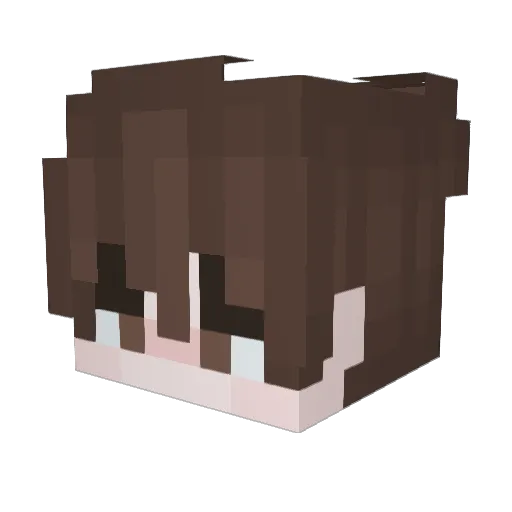 Zythrin Minecraft avatar head, 3D render