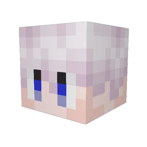 Zyuma Minecraft avatar head, 3D render