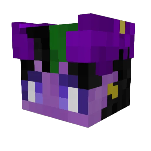 Zyvia_Dex Minecraft avatar head, 3D render
