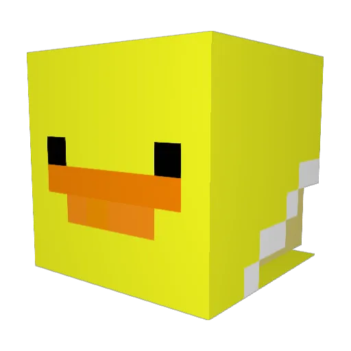 Zywii Minecraft avatar head, 3D render