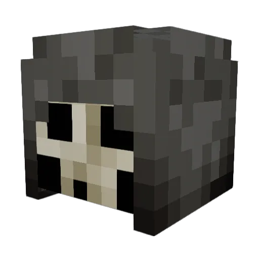 Zywvx Minecraft avatar head, 3D render
