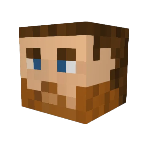 ZyxMB Minecraft avatar head, 3D render