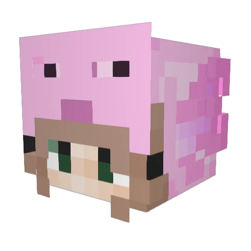 Zyxify17 Minecraft avatar head, 3D render