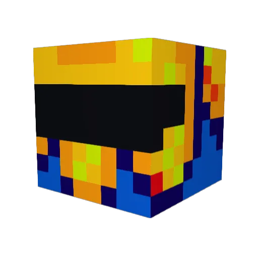 Zyxon4ever Minecraft avatar head, 3D render