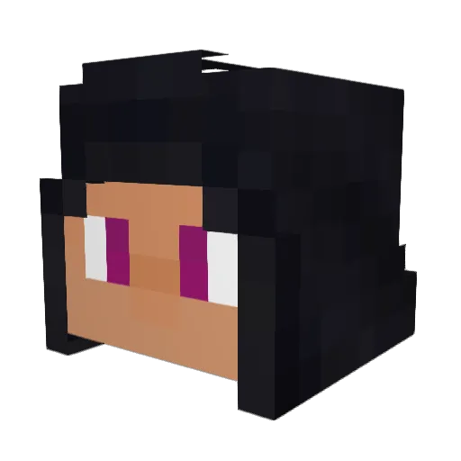 Zyyy_ Minecraft avatar head, 3D render