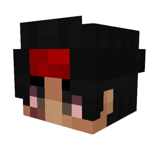 Zyzaxxx Minecraft avatar head, 3D render