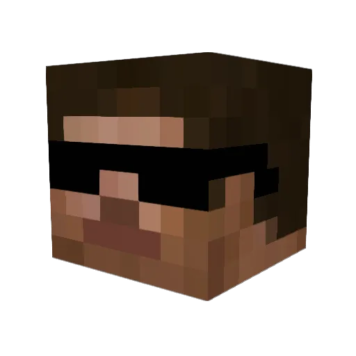 Zyzer50 Minecraft avatar head, 3D render