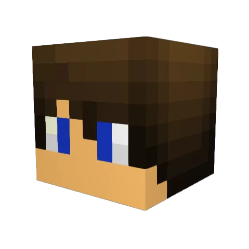 ZzDatFlozZ Minecraft avatar head, 3D render