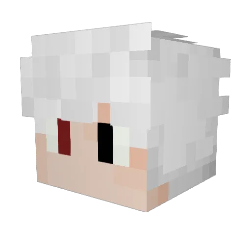ZzKiraZz Minecraft avatar head, 3D render