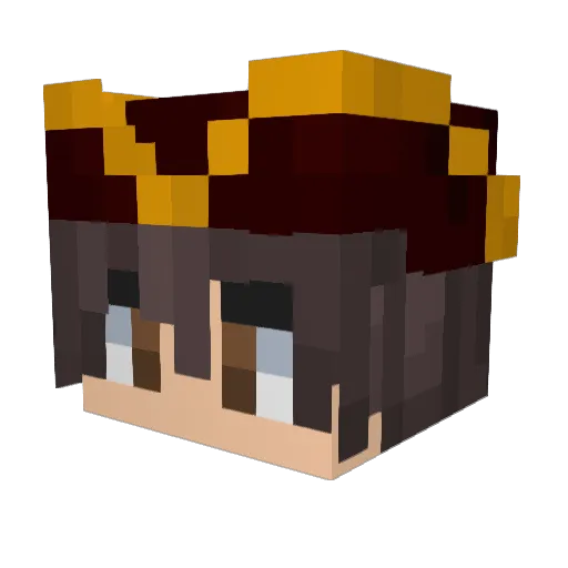 ZzZ_Moon Minecraft avatar head, 3D render