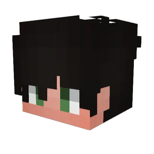 Zz_LoLpHi_YT Minecraft avatar head, 3D render