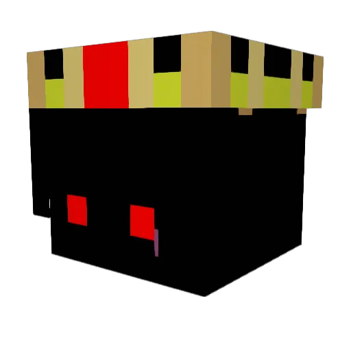 Zz_Prime Minecraft avatar head, 3D render