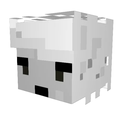 Zzapztodeath Minecraft avatar head, 3D render