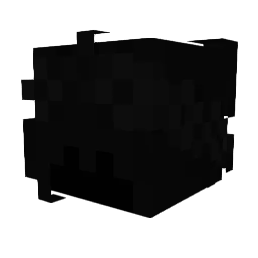 Zzarkov Minecraft avatar head, 3D render