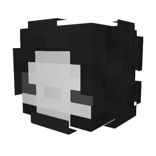 Zzexe Minecraft avatar head, 3D render