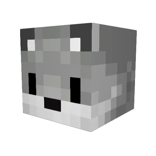 ZzinoxTvLP Minecraft avatar head, 3D render