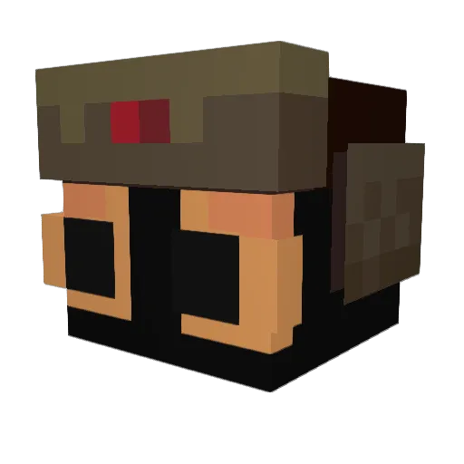 ZzkillerzZy Minecraft avatar head, 3D render