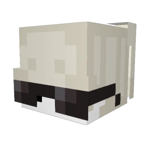 Zzomii Minecraft avatar head, 3D render