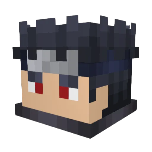 Zzonne Minecraft avatar head, 3D render