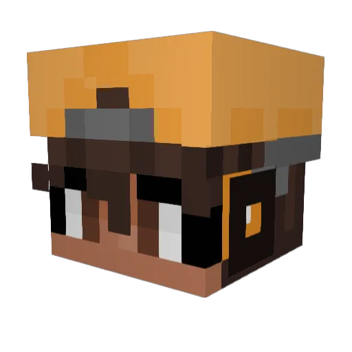 Zzoppee Minecraft avatar head, 3D render
