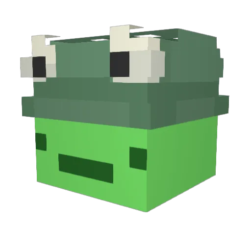 Zzzack0728 Minecraft avatar head, 3D render