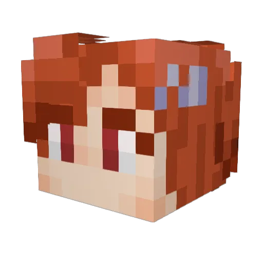 Zzzd1 Minecraft avatar head, 3D render