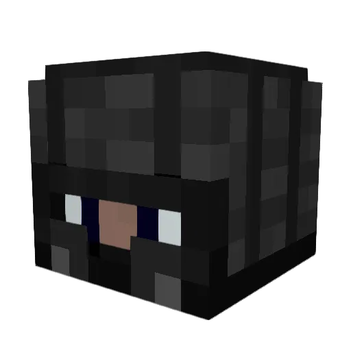 Zzzerraa Minecraft avatar head, 3D render